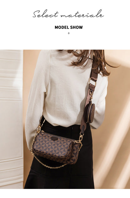 3-IN-1 Messenger Crossbody Shoulder Handbag