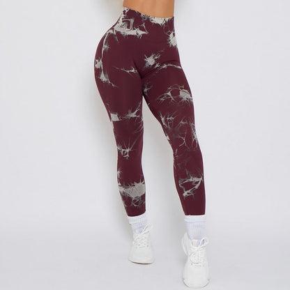 Lightning Marble Scrunch Butt Leggings