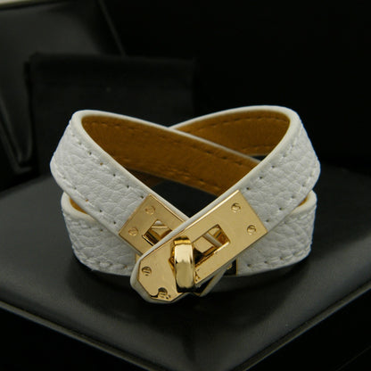 PU Leather Gold Color Bracelets