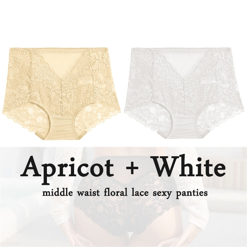 2PCS/Set Perspective Lace Underwear