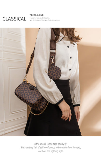 3-IN-1 Messenger Crossbody Shoulder Handbag