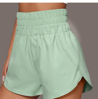 Elastic Waist Sports Shorts