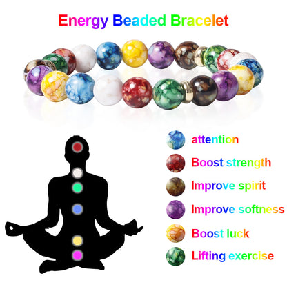 7 Chakras Reiki Healing Stone Bracelet