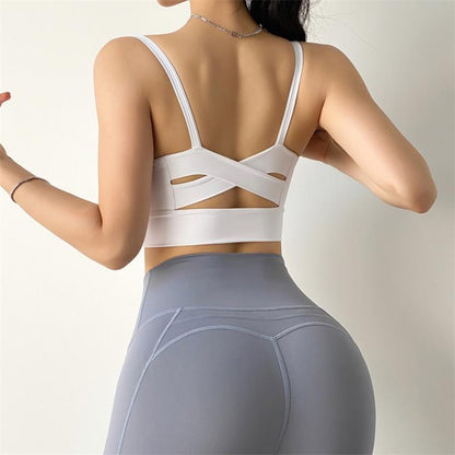 CrossX Sexy Sports Bra Fitness Yoga Tank Crop Top