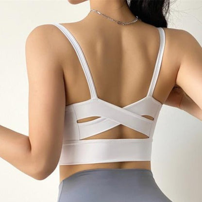 CrossX Sexy Sports Bra Fitness Yoga Tank Crop Top