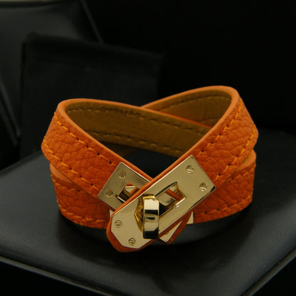 PU Leather Gold Color Bracelets