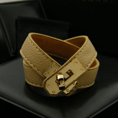 PU Leather Gold Color Bracelets