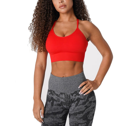 Seamless Flourish Seamless Bra Spandex Top