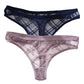 2PCS/Set  Sexy Lace Mesh G-String Thong Transparent Panties