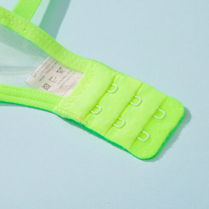 Neon Green Fetish Transparent Lingerie Set