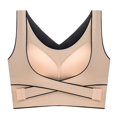 Cross Push Up Seamless Sports Bra