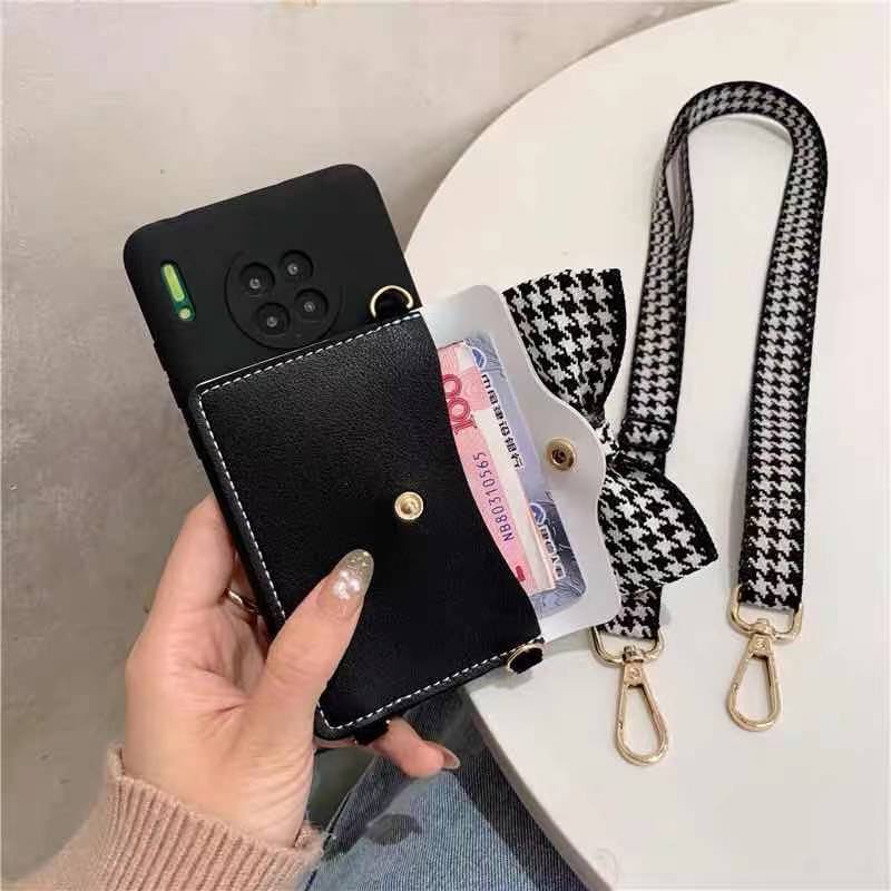 Luxurious Handbag Back Card Slot Lanyard iPhone Case 13 / 13Pro / 13 Pro Max