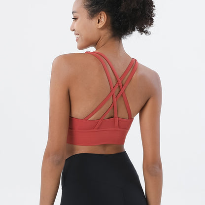 Sexy X Back Strap Sports Bra Sexy Top