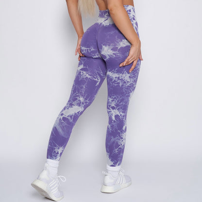 Lightning Marble Scrunch Butt Leggings