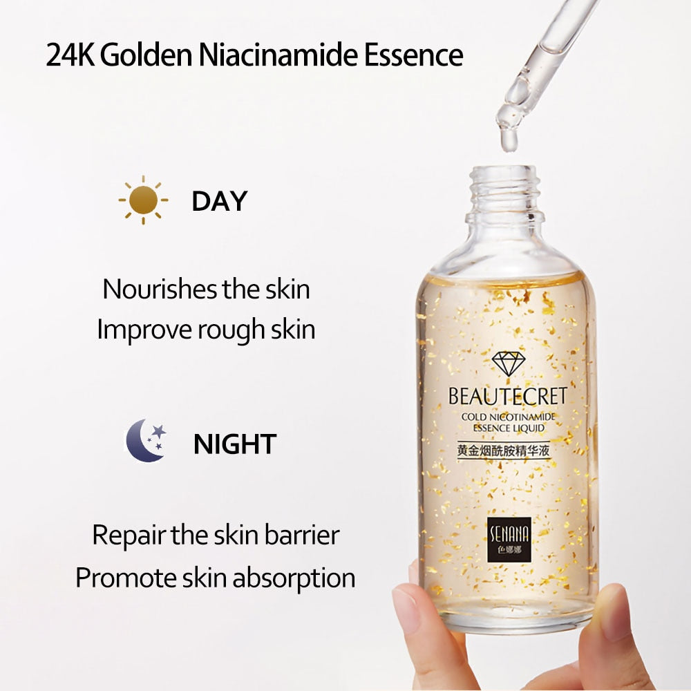 24K Gold Niacinamide Face Essence Serum