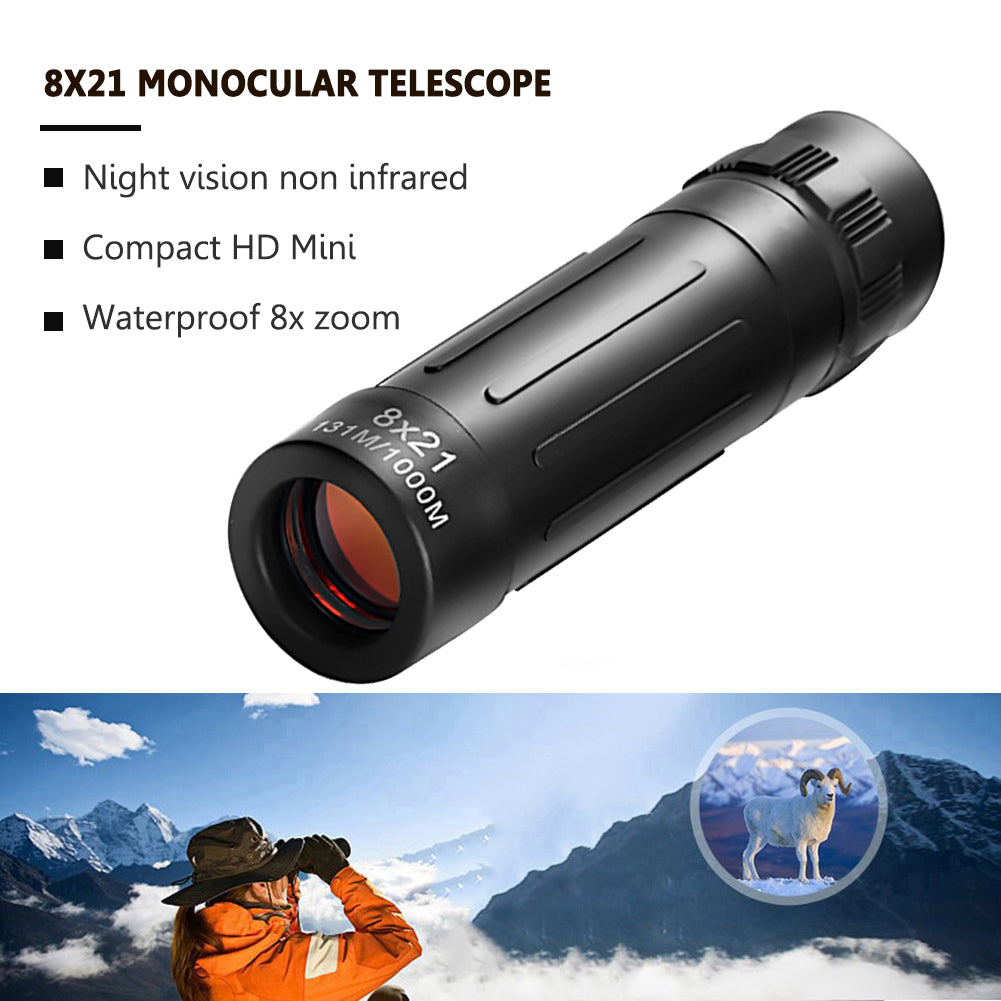 Mini Monocular Telescope Dual Focus Zoom Binoculars