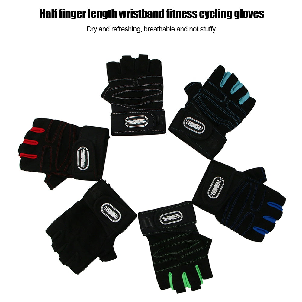 Fitness Gym Gloves For Weight Lifting,  Body Building Training,  Sports Exercise Cycling Sport Workout