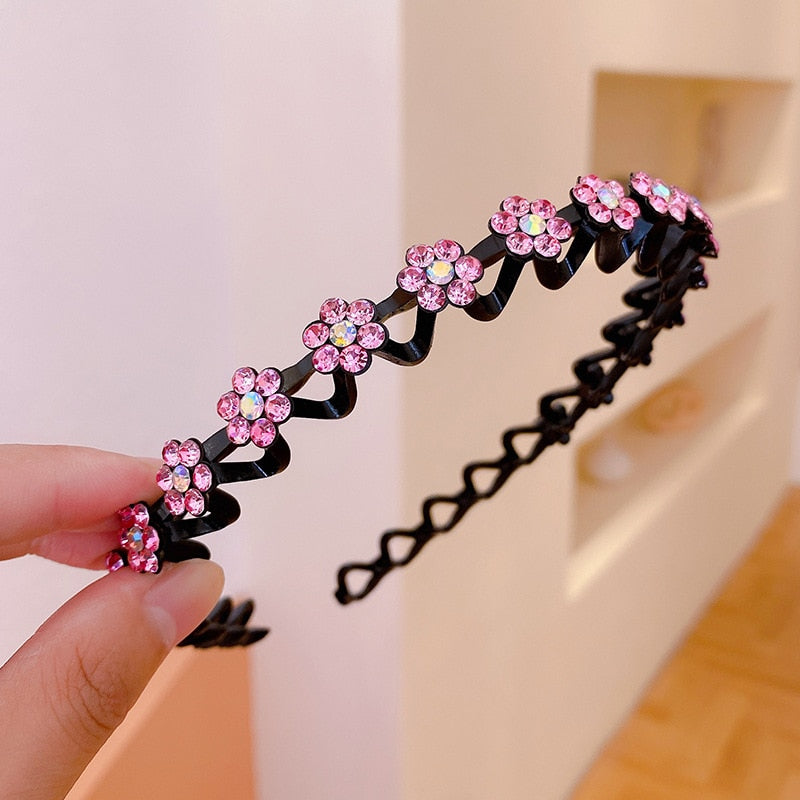 Fashion Pearl Non-Slip Rhinestone Hairbands