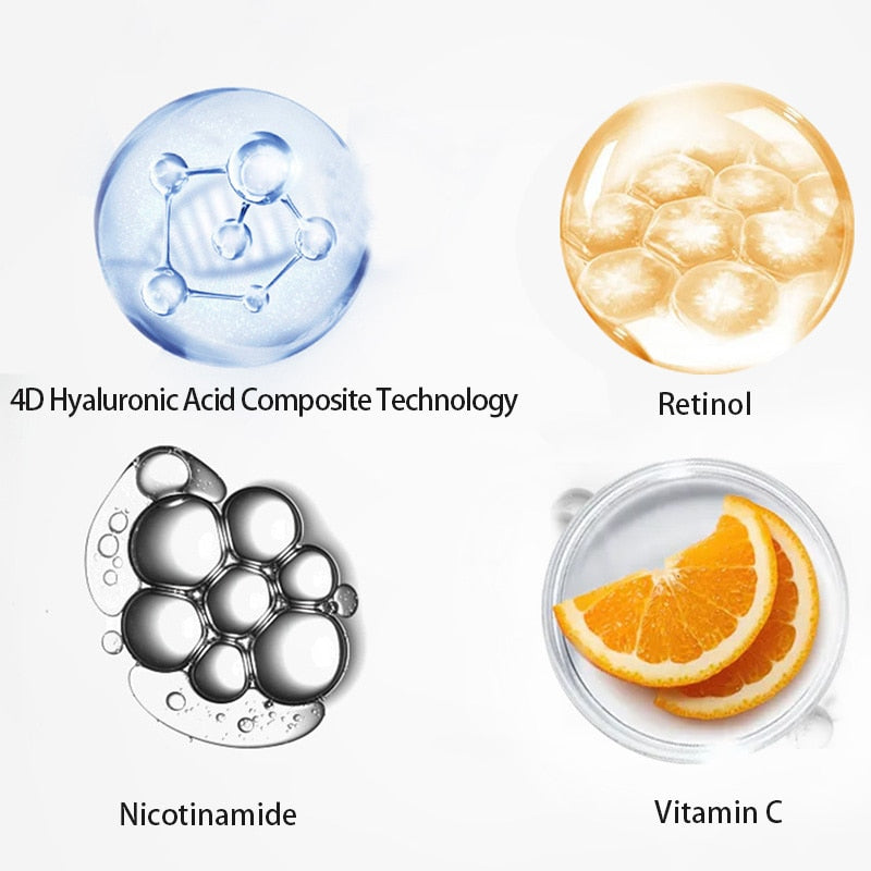 Vitamin C, Retinol, Nicotinamide, Hyaluronic Acid Facial Serum