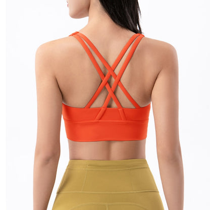 Sexy X Back Strap Sports Bra Sexy Top