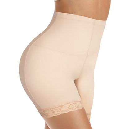 High Waist Padded Butt Lifter Lace Shaper Shorts