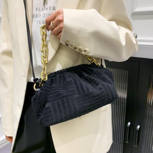 Fashion towel embossed clutch handbag