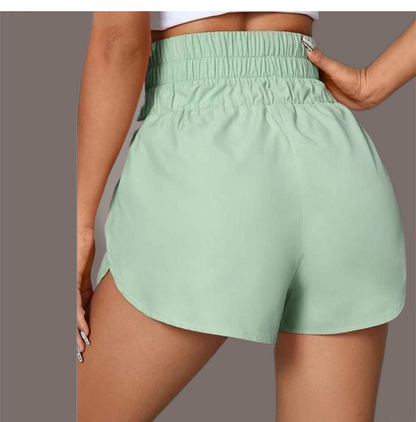 Elastic Waist Sports Shorts