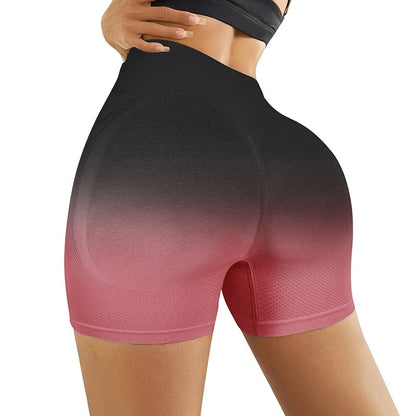 Gradient High Waist Sport Shorts