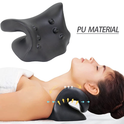 Neck Shoulder Stretcher Relaxer Pillow  for Pain Relief Cervical Spine Alignment