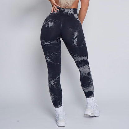 Lightning Marble Scrunch Butt Leggings