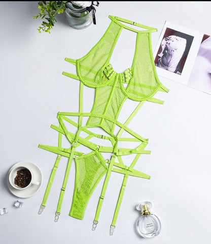 Sensual Transparent Bandage Lingerie Set