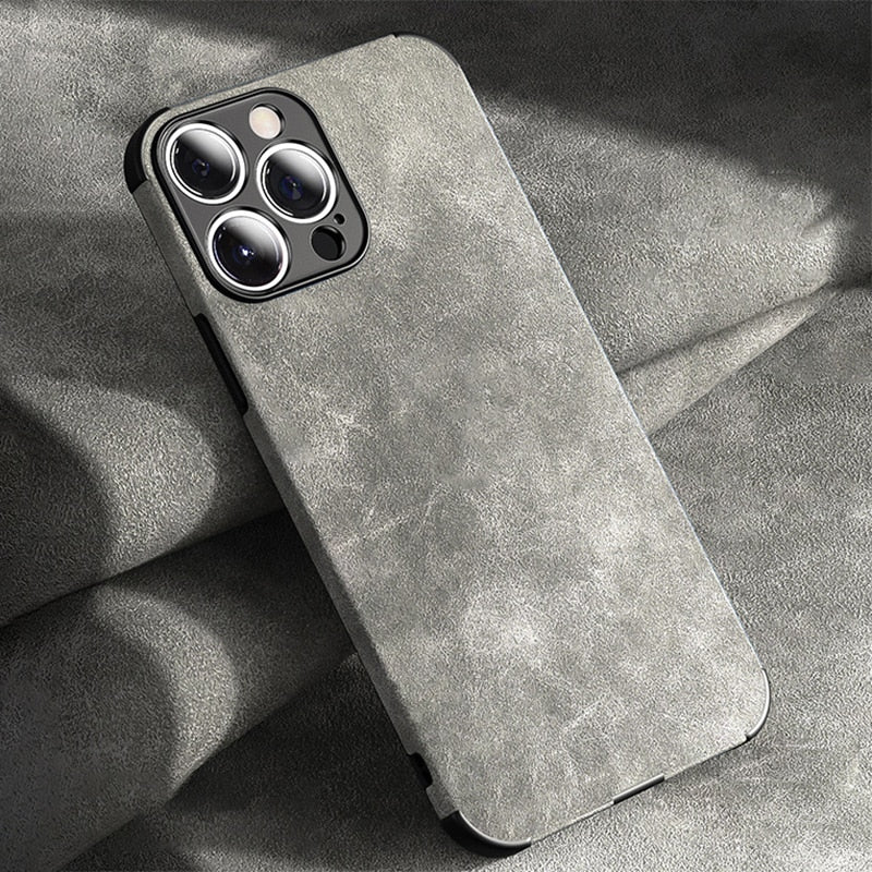 Luxury Lambskin PU Leather Case For iPhone 13 / 13 Mini / 13Pro / 13 Pro Max
