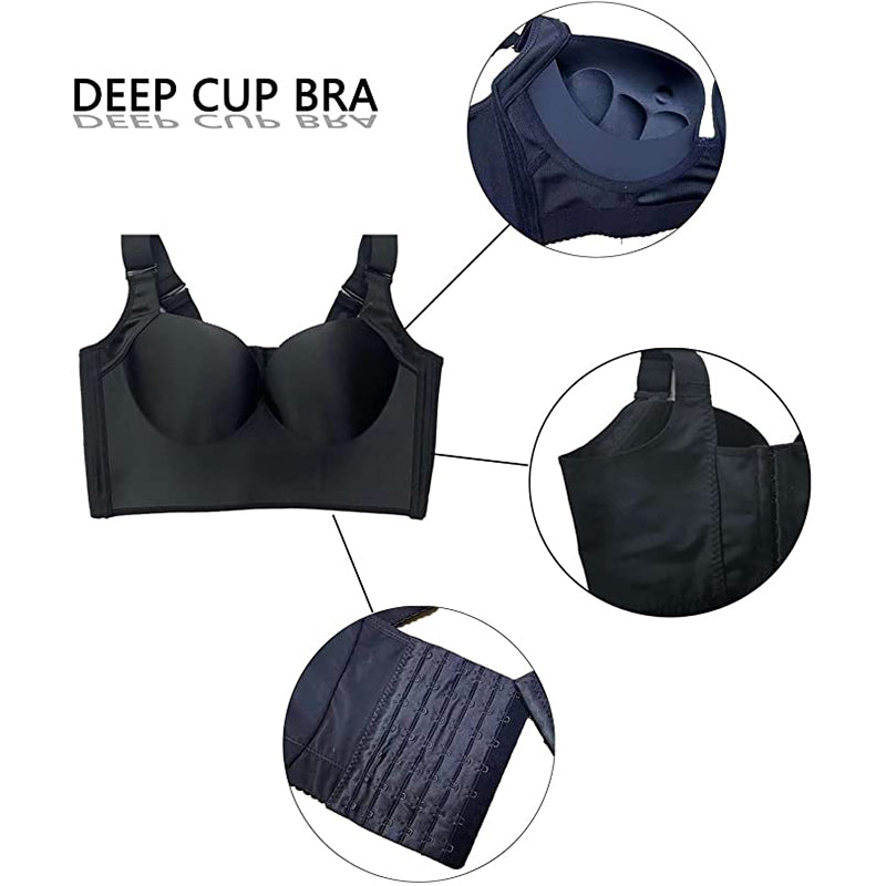  Deep Cup Bra Hides Back Fat,Fashion Deep Cup Bra Bra