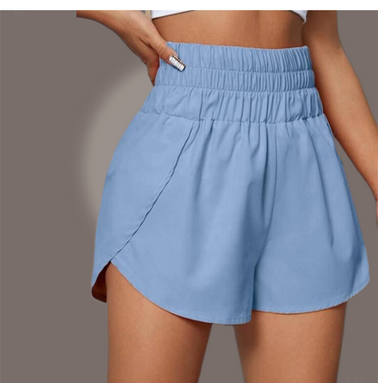 Elastic Waist Sports Shorts