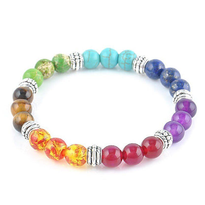 7 Chakras Reiki Healing Stone Bracelet