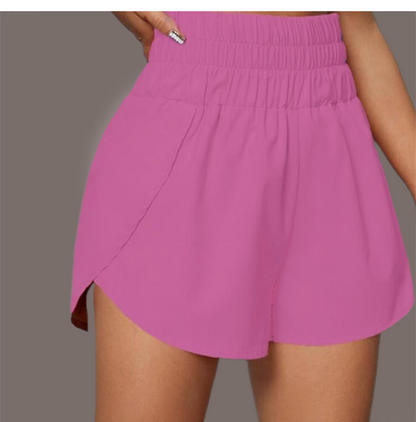 Elastic Waist Sports Shorts