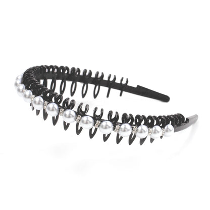 Fashion Pearl Non-Slip Rhinestone Hairbands