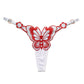 Cute Butterfly Embroidery G String Thongs