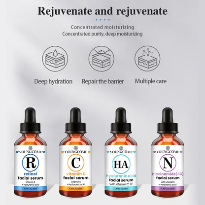 Vitamin C, Retinol, Nicotinamide, Hyaluronic Acid Facial Serum