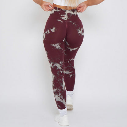 Lightning Marble Scrunch Butt Leggings