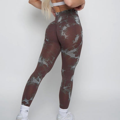 Lightning Marble Scrunch Butt Leggings