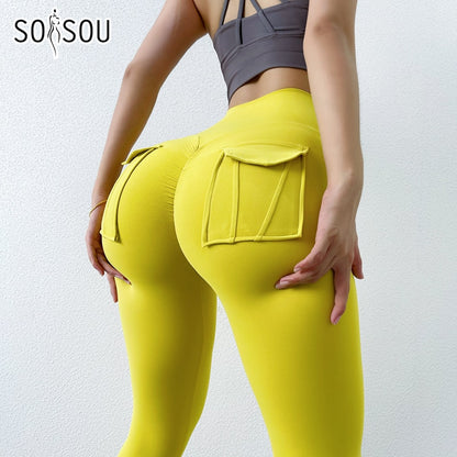 Back Pocket Sport Yoga Pants Leggings