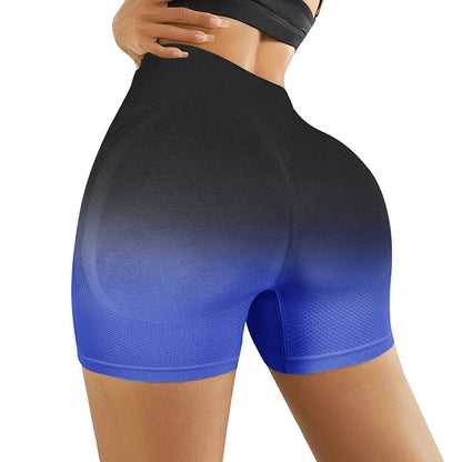 Gradient High Waist Sport Shorts