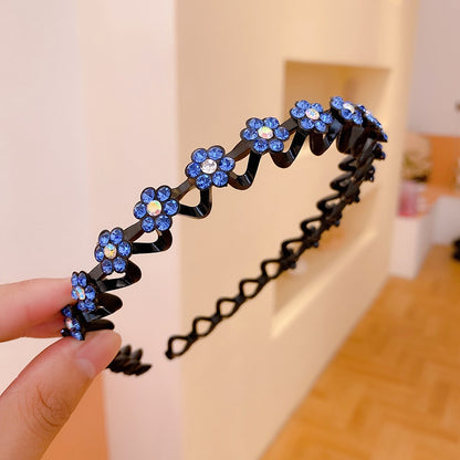 Fashion Pearl Non-Slip Rhinestone Hairbands