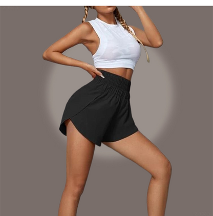 Elastic Waist Sports Shorts