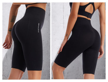 Seamless High Waist Fitness Sports Shorts