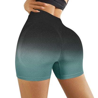 Gradient High Waist Sport Shorts