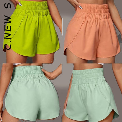 Elastic Waist Sports Shorts