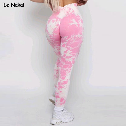 Lightning Marble Scrunch Butt Leggings