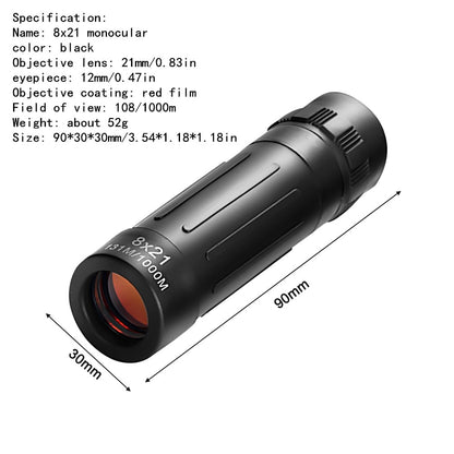 Mini Monocular Telescope Dual Focus Zoom Binoculars